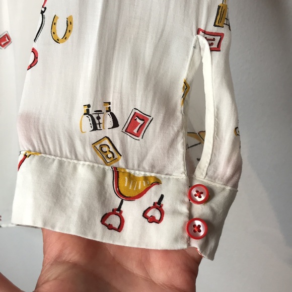 Anthropologie conversations limited edition blouse - Picture 6 of 11